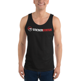 Unisex Printed Sticker Status Tank Top