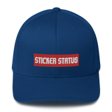 Structured Flex-Fit Embroidered Sticker Status Hat