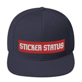 Classic Embroidered Sticker Status Snapback