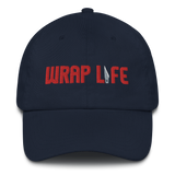 Wrap Life (red) - Embroidered Dad Hat