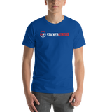 Unisex Printed Sticker Status T-Shirt