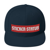 Classic Embroidered Sticker Status Snapback