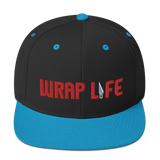 Wrap Life (red) - Embroidered Snapback