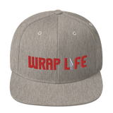Wrap Life (red) - Embroidered Snapback