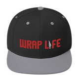 Wrap Life (red) - Embroidered Snapback