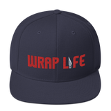 Wrap Life (red) - Embroidered Snapback