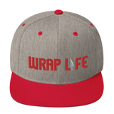 Wrap Life (red) - Embroidered Snapback