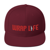 Wrap Life (red) - Embroidered Snapback