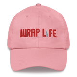 Wrap Life (red) - Embroidered Dad Hat