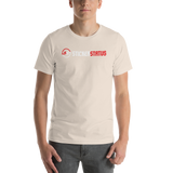 Unisex Printed Sticker Status T-Shirt