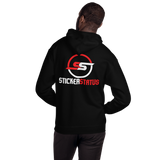 Printed Unisex Sticker Status Hoodie(Smaller Front Logo)