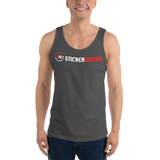 Unisex Printed Sticker Status Tank Top