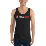 Unisex Printed Sticker Status Tank Top