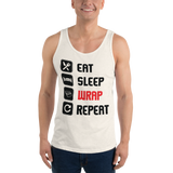 Eat, Sleep, Wrap, Repeat - Unisex Tank Top