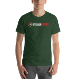 Unisex Printed Sticker Status T-Shirt