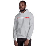 Printed Unisex Sticker Status Hoodie(Smaller Front Logo)