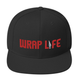 Wrap Life (red) - Embroidered Snapback