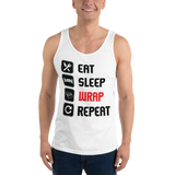 Eat, Sleep, Wrap, Repeat - Unisex Tank Top