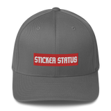 Structured Flex-Fit Embroidered Sticker Status Hat