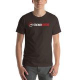 Unisex Printed Sticker Status T-Shirt