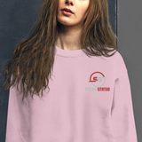 Unisex Embroidered Pull-Over Sticker Status Sweater (Gildan)