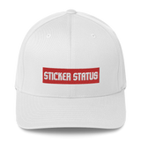 Structured Flex-Fit Embroidered Sticker Status Hat