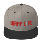 Wrap Life (red) - Embroidered Snapback