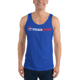Unisex Printed Sticker Status Tank Top