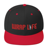 Wrap Life (red) - Embroidered Snapback