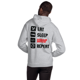 Eat, Sleep, Wrap, Repeat - Unisex Hoodie