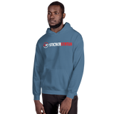 Printed Unisex Sticker Status Hoodie(Smaller Front Logo)