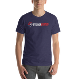 Unisex Printed Sticker Status T-Shirt