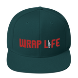 Wrap Life (red) - Embroidered Snapback