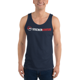 Unisex Printed Sticker Status Tank Top