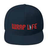 Wrap Life (red) - Embroidered Snapback