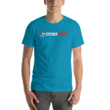 Unisex Printed Sticker Status T-Shirt
