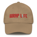 Wrap Life (red) - Embroidered Dad Hat