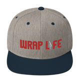 Wrap Life (red) - Embroidered Snapback