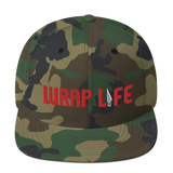 Wrap Life (red) - Embroidered Snapback