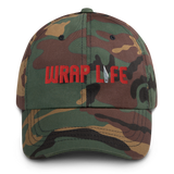 Wrap Life (red) - Embroidered Dad Hat