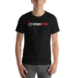 Unisex Printed Sticker Status T-Shirt