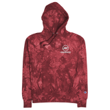 Tie-Dye Sticker Status Embroidered Champion Hoodie